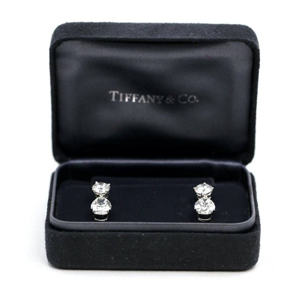 Tiffany & CO. Diamond Earrings - Picture 1 of 14